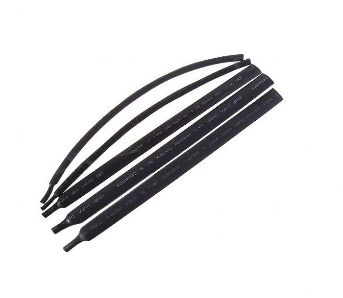 WOER 10.0/5.0 mm Daralan Makaron Siyah 1 Mt
