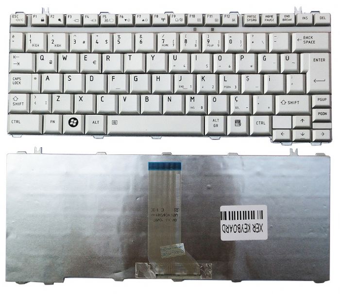 Toshiba U400 Toshiba U500 Toshiba U505 Toshiba T130 toshiba T135 Portege M800 Portege M900 Klavye Türkçe Gri