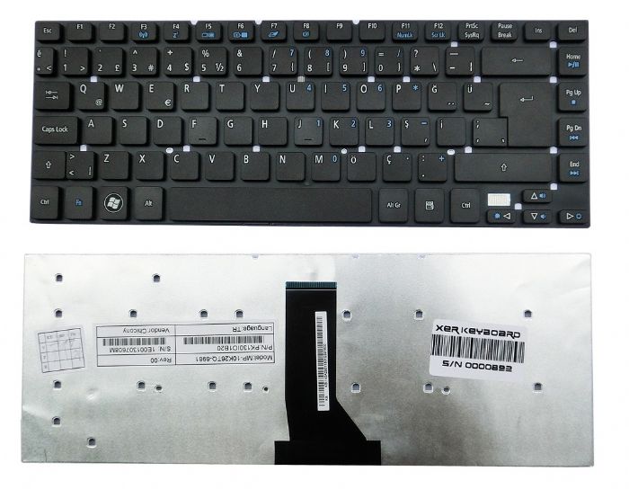 Acer 4755, Acer 3830T, Acer 3830TG, Acer 4830T,  Acer 4830TG Klavye Türkçe