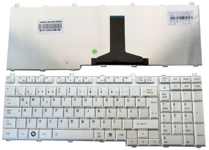 Toshiba Satellite A500, A505, L500, L505, L505D, L350, L355, X500, P200, P205, P300, P305, P305D, Klavye Türkçe (GRİ)