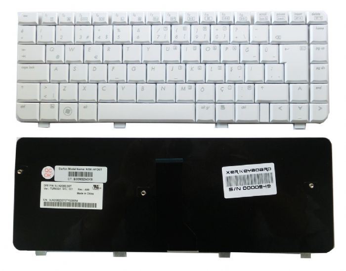 Hp Dv4, Hp Pavilion Dv4-1000 Klavye Türkçe Beyaz