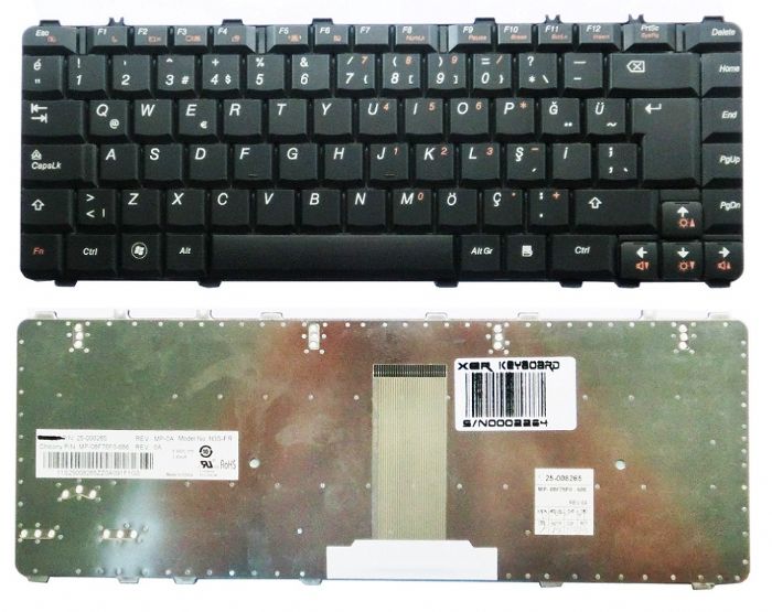 Lenovo Y450-Y450A-Y450G-Y550-Y550P-Y560 TR Notebook Klavye Siyah