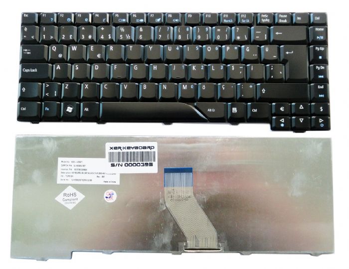 Acer 6920, Acer 6920G, Acer 6935, Acer 6935G, Acer 5930, Acer 5530, Acer 5530G, Acer 5330, Acer 5930Z, Acer 5730Z, Acer 4937, Acer 4937G, Acer 4230, Acer 4330, Acer 4530, Acer 4930g, Acer 4430, Acer 4730, Acer 4930, Acer 5730 Klavye Türkçe