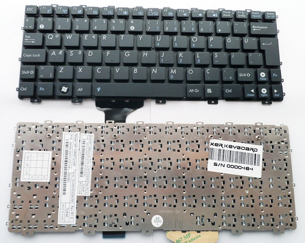 Asus 1011, Asus 1015, Asus  X101 Klavye Türkçe V103662GK1
