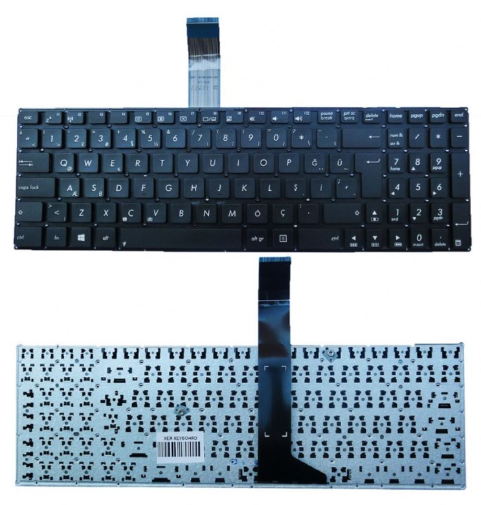 Asus X550,  Asus X550C, Asus X550CA, Asus X550L, Asus X550V Klavye Türkçe 0KNB0-612BTU00 NSK-US40T