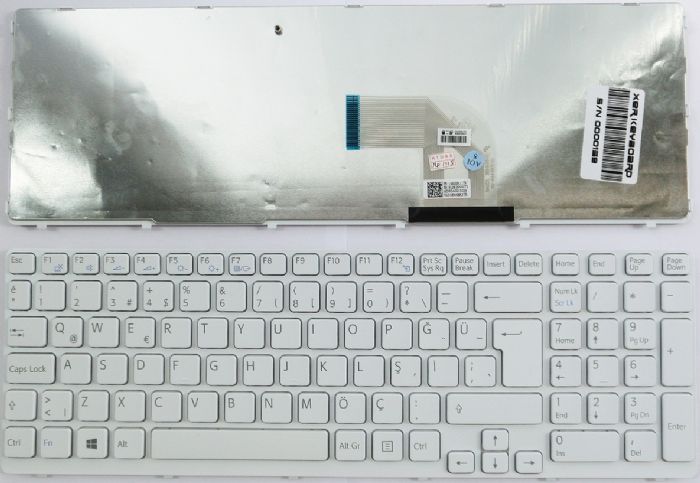 Sony SVE15 Klavye Türkçe Beyaz V133846BK3TR