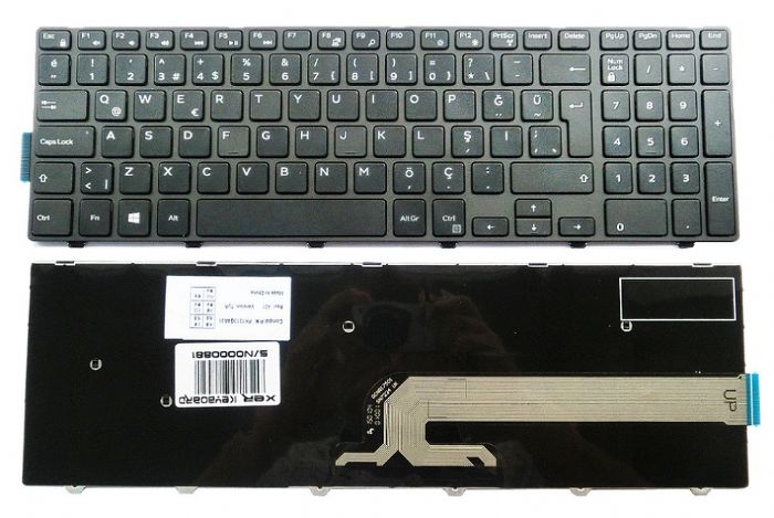 Dell İnspiron 15-3000 15-5000 Serisi 15-3541, 15-3542, 15-3543, 15-5547, 15-5521, 15-5542 KLAVYE TÜRKÇE PK1313G4A21 NSK-LR0SW 0T MP-13N76TQ-442