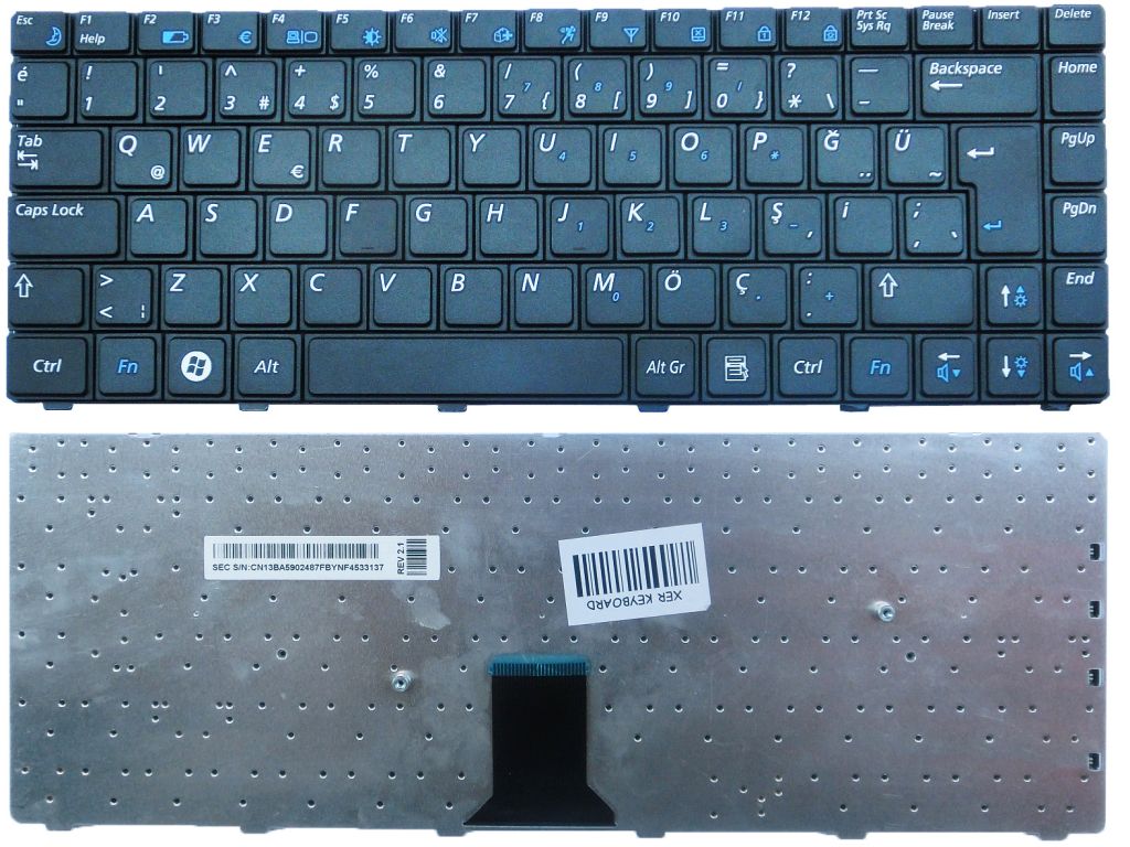 Samsung R518, Samsung R520, Samsung R522 Klavye Türkçe