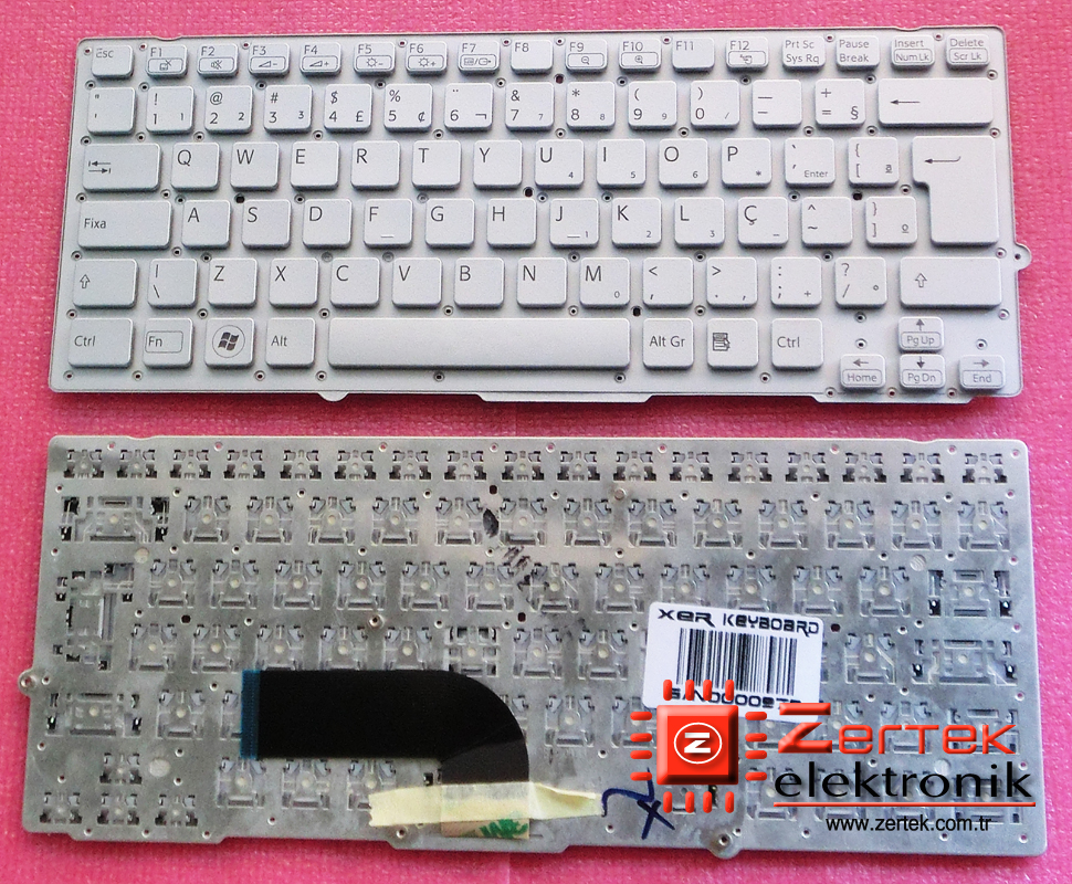 SONY Vaio VPCSA VPCSD VPCSB Serisi Klavye Gri