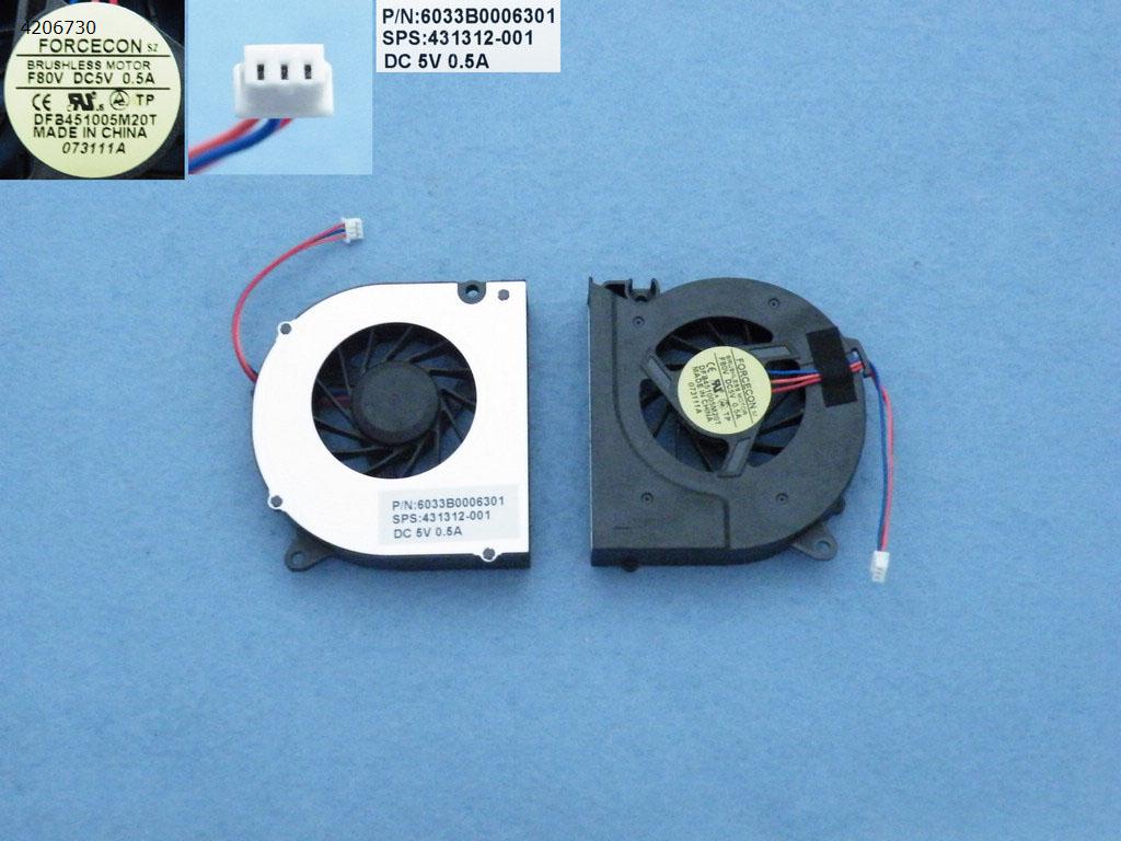 Hp 6530S, Hp 6730S, Hp 6531S, Hp 6530B, Hp 6535S, Hp 6735s, Hp 6720, Hp 6820s, Hp  6830s, Hp 550 Fan 3 Pin 431312-001 Laptop FAN