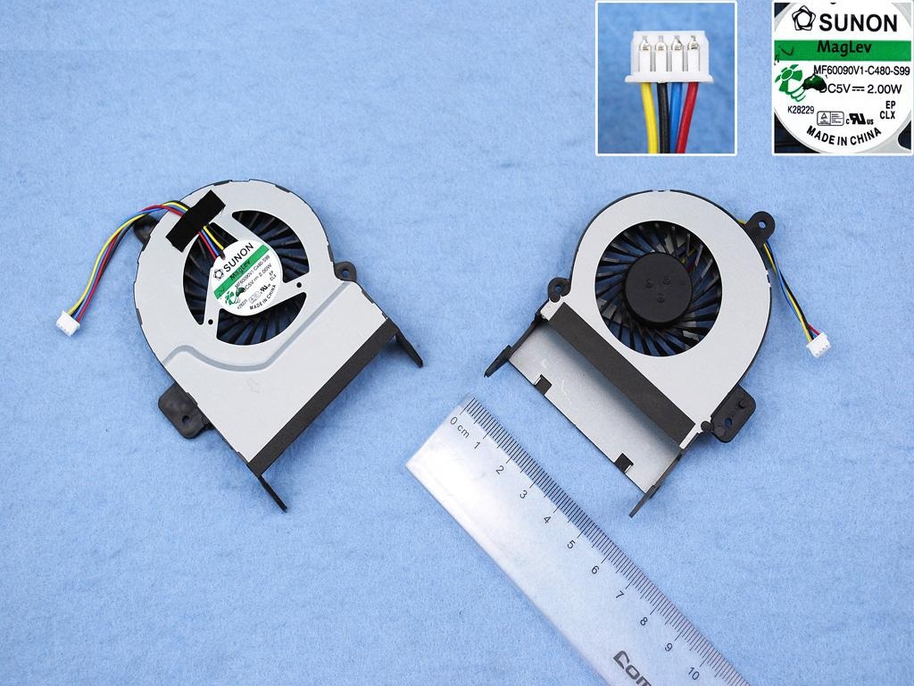 Asus X55v Asus X55vd Asus X45c Asus X45vd Asus R500v Asus K55vm Fan  Ksb06105hb Mf60090v1-C480-S99 Laptop Fan (9mm)