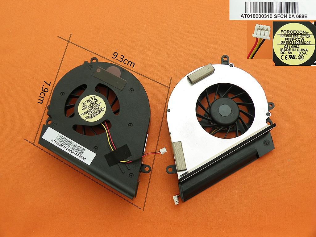 Toshiba A200 Toshiba A205 Toshiba A210 Toshiba A215 Toshiba L450 Toshiba L450d Toshiba L455 Toshiba L455d Fan Dfs531405mc0t 081408A At018000310 Laptop Fan