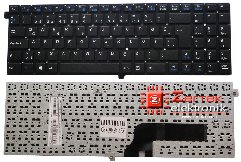 Exper Ultranote A5B-530 Klavye Türkçe MP-12C96TQ-4305W