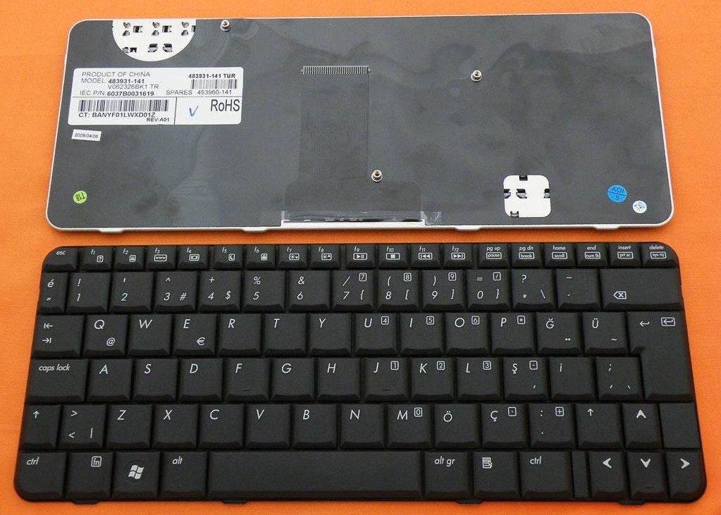 Hp Cq20, Hp Compaq 2230 Compaq Cq20, Klavye 483931-141 V062326bk1 6037B0031619 493960-141