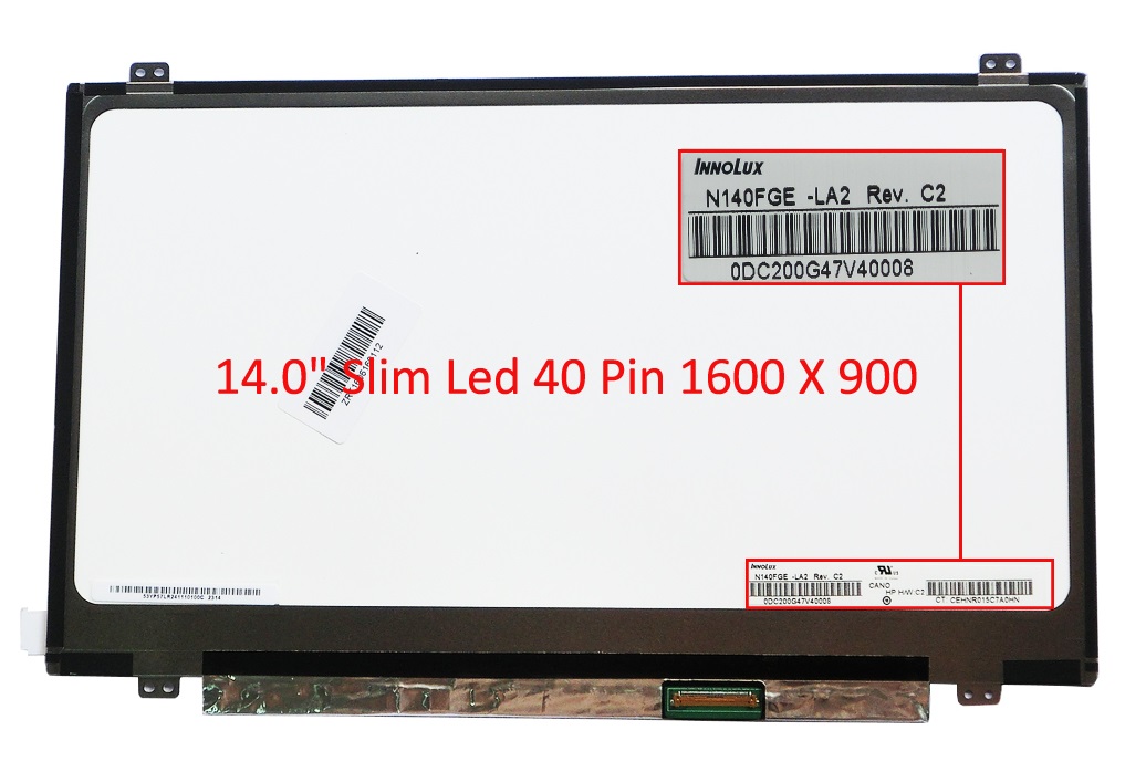 Chimei 14.0 40 Pin Slim Led 1600X900 N140FGE-LA2 Rev. C2 LP140WD2 TL B1 LTN140KT03 B140RW02 V.0 Lcd Panel