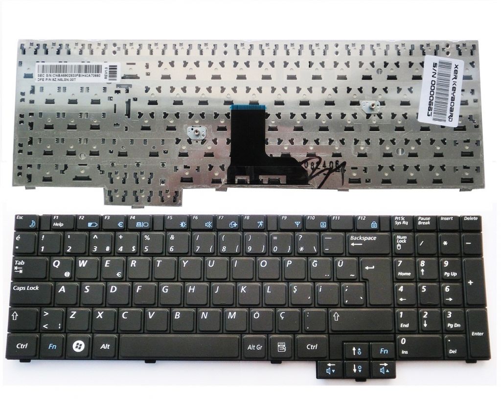Samsung R523, R525, R528, R530, R538, R540, R620, R717, R719, RV508, RV510 Klavye Türkçe