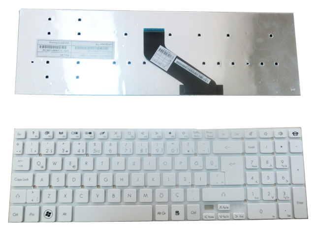 Packard Bell  VG70, LV44-HC-601TK Packard Bell TV44 Klavye Türkçe Q5WS1