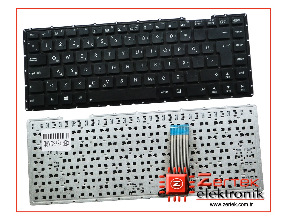 Asus A451, Asus A451CA, Asus A451MA, Asus A451MAV, Asus D450, Asus D450CA, Asus D450MA, Asus D450MAV, Asus F451, Asus F451CA,  Asus F451MA, Asus F451MAV, Asus X451, Asus X451CA, Asus X451MA, Asus X451MAV Klavye Türkçe