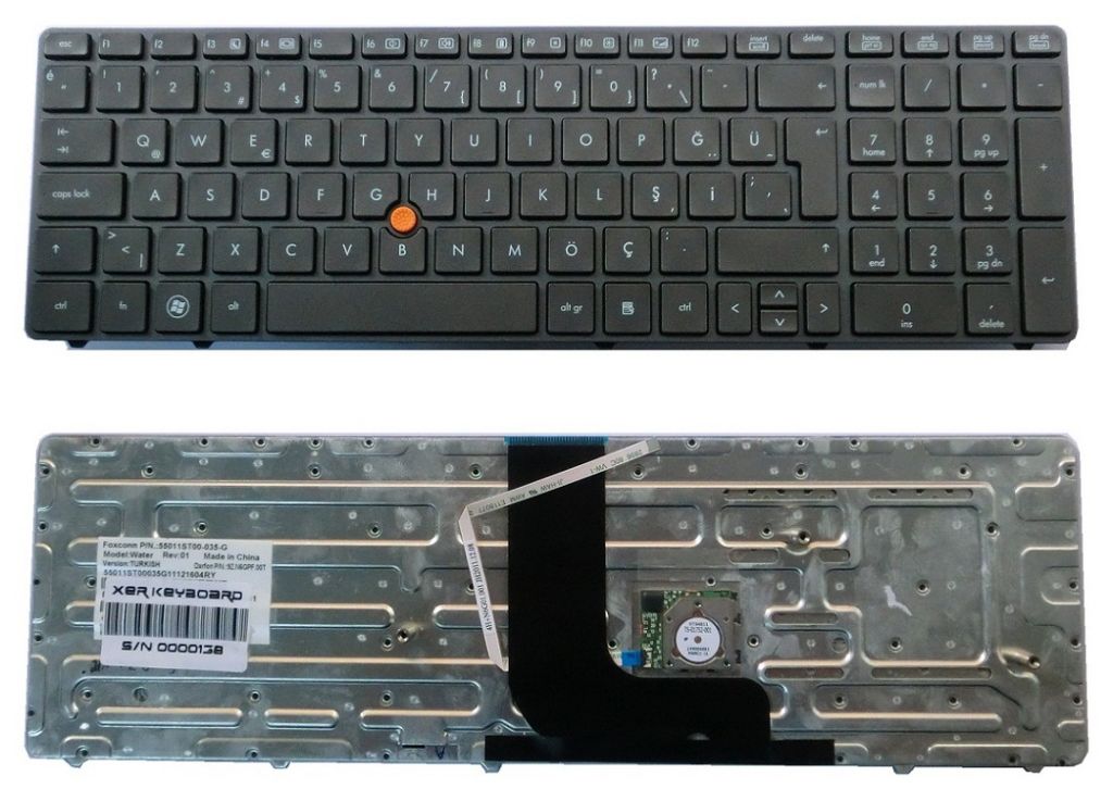 Hp 8560W, Hp 8570W KLAVYE TÜRKÇE Hx0pf 9Z.N6gpf.00T 55011St00-035-G