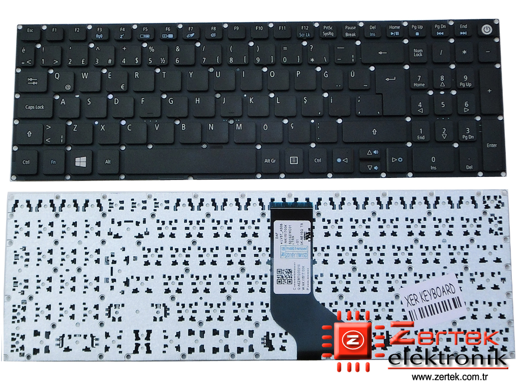 Acer E5-722, Acer E5-772, Acer V3-574G, Acer E5-573T, Acer E5-573, Acer E5-573G, Acer E5-573T, Acer E5-532G Klavye Türkçe