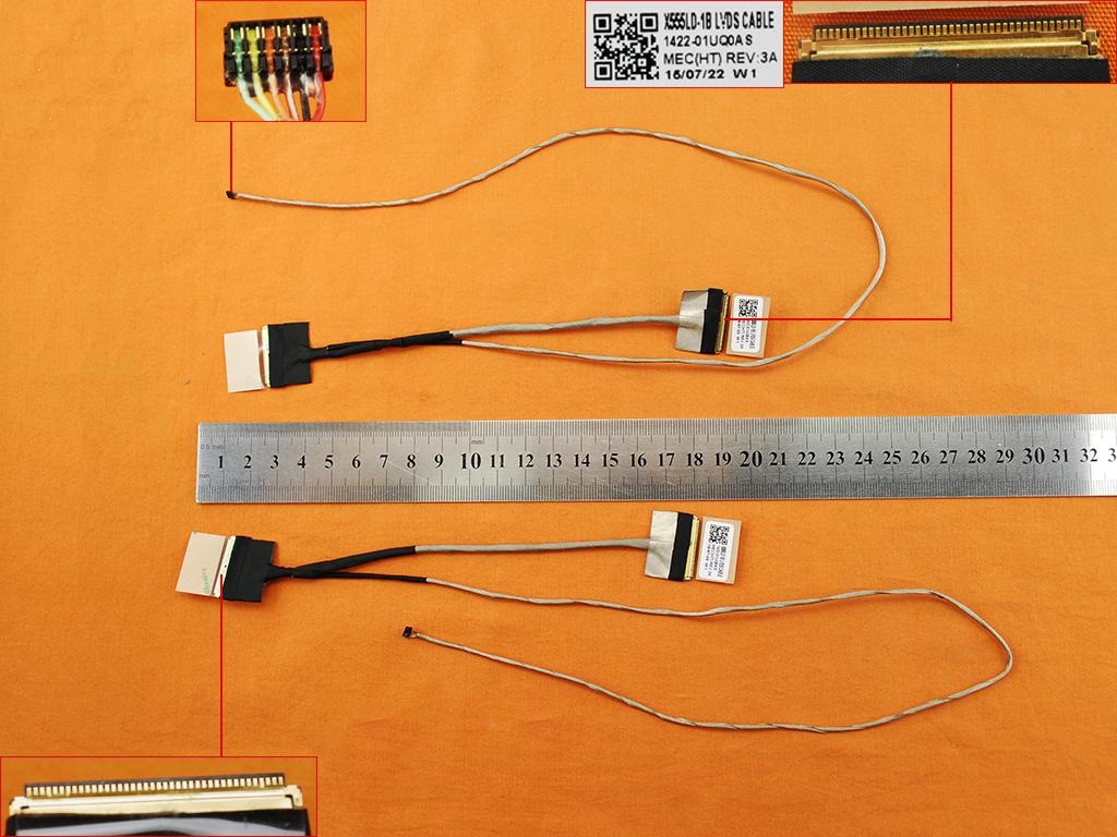 Asus K555, Asus X555, Asus A555, Asus F555, Asus R556, Lcd Kablo X555LD-1B, 1422-01Uq0as, 1422-01UN0AS