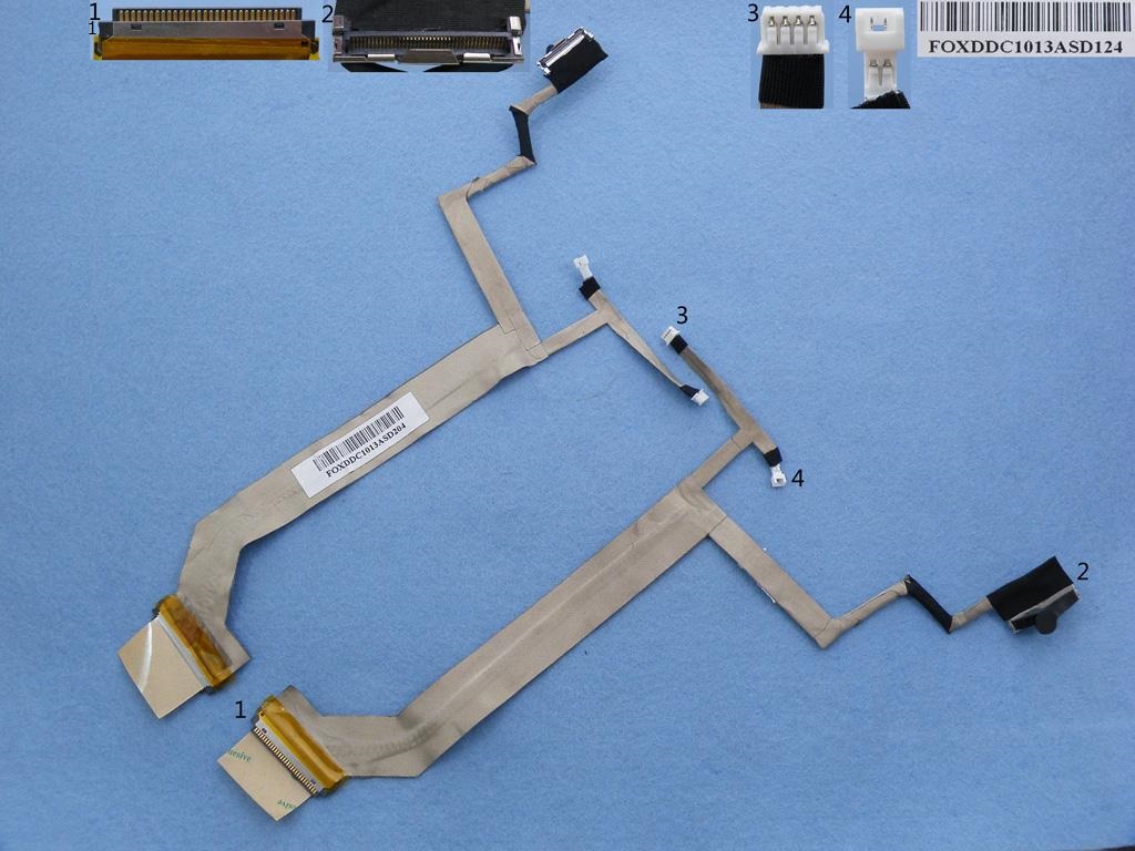 Hp DV6, Hp DV6-1000 Lcd Kablo FOXDDC1013ASD415 DDC1013ASD415 512825-001