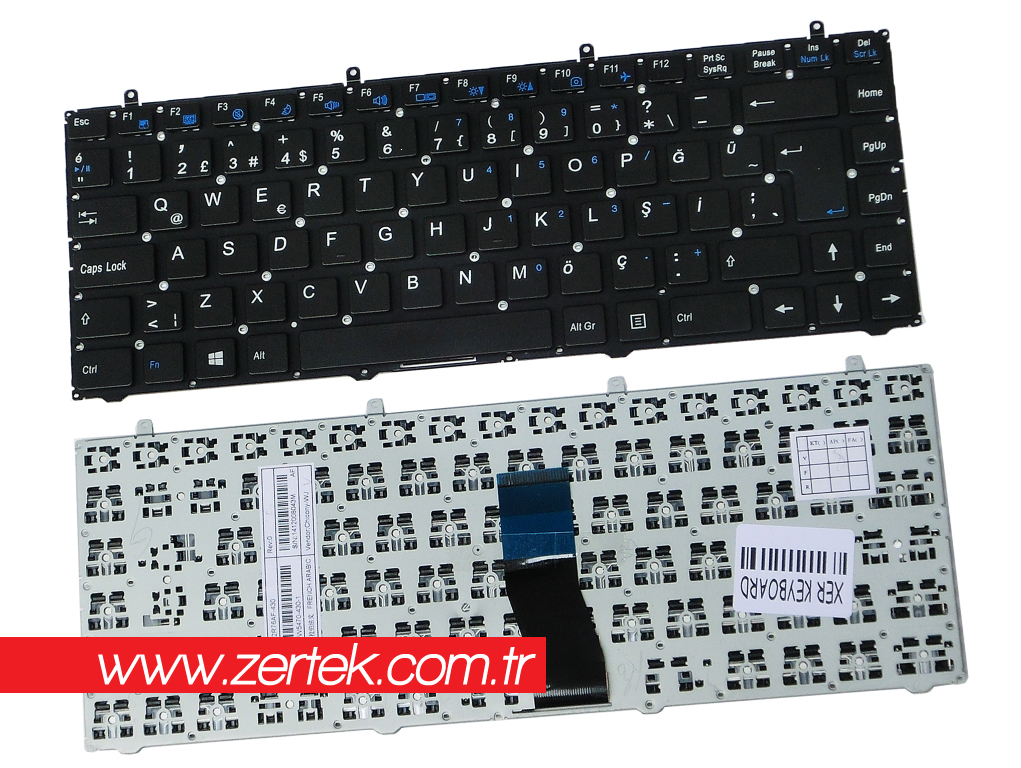 Exper Ultranote A4B Klavye Türkçe MP-12R76AF-430, MP-12R76TQ-430