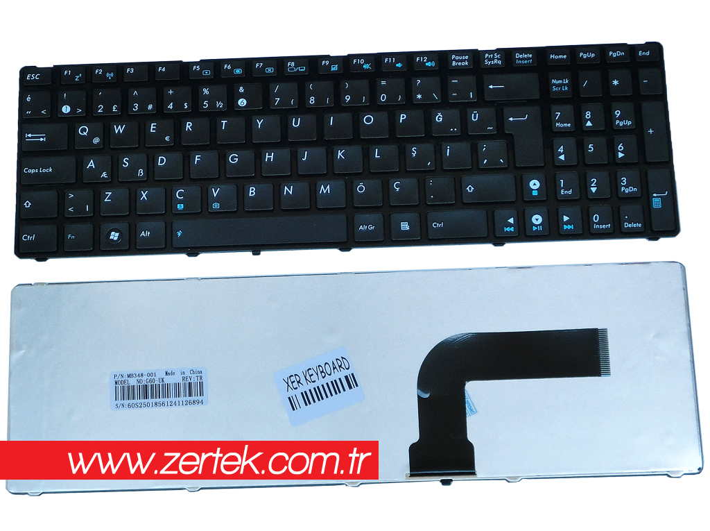 Asus K52 Asus A52 Asus N61V Asus N60 Asus N61J Asus N61 Asus K53S Asus A53 Asus A53S Asus X61 Asus X61S Asus X64 Asus G60 Asus G51 Asus N50 Asus X73 Asus G72 Asus G73 KLAVYE V111462GK1