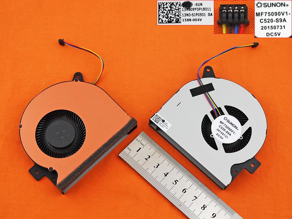 Asus G752VL, Asus G752VL-GC088T Cpu Fan İşlemci Fanı 13NB09Y0P18011, 13N0-SIP0501 0A