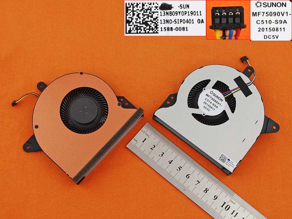 Asus G752VL, Asus G752VL-GC088T Vga Fan Ekran Kartı Fanı 13NB09Y0P19011, 13N0-SIP0401 0A, MF75090V1-C510-S9A