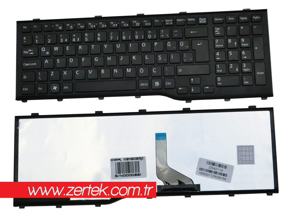 Fujitsu Lifebook Ah532, A532, N532, Nh532 Klavye Türkçe Orjinal Çerçeveli
