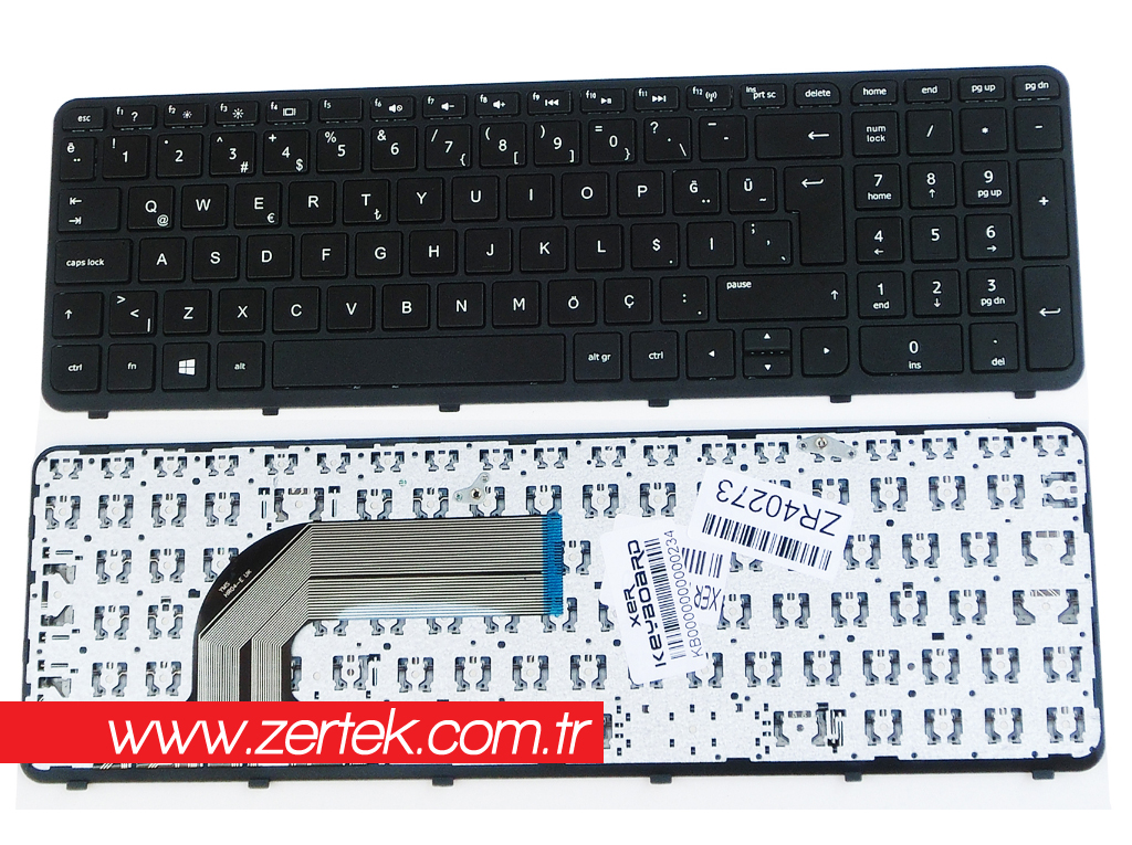 Hp 350 G1, Hp 350 G2, Hp 355 G2, Klavye Türkçe Çerçeveli 752928-001 758027-001