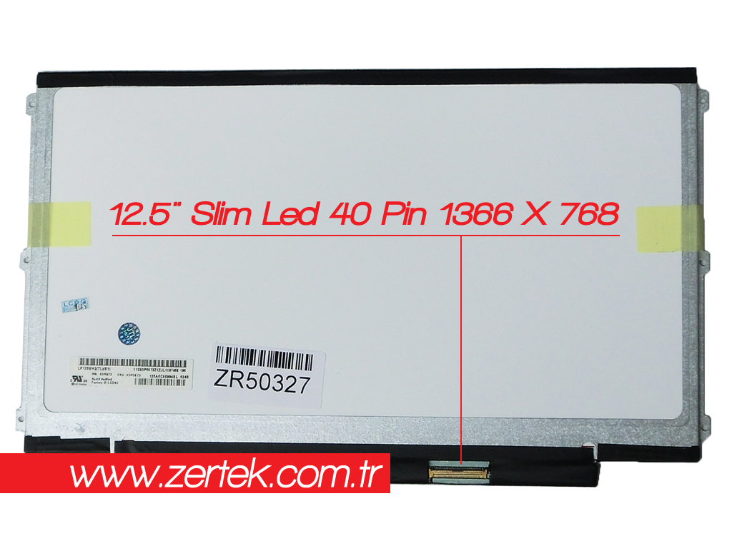 Au Optronics 12.5 40 Pin Slim Led 1366X768 B125XW01 V.0 LP125WH2 (SL) (B1) LTN125AT01 LTN125AT03 LP125WH2 TL B1 Lenovo X201 X220 X230 Lcd Panel