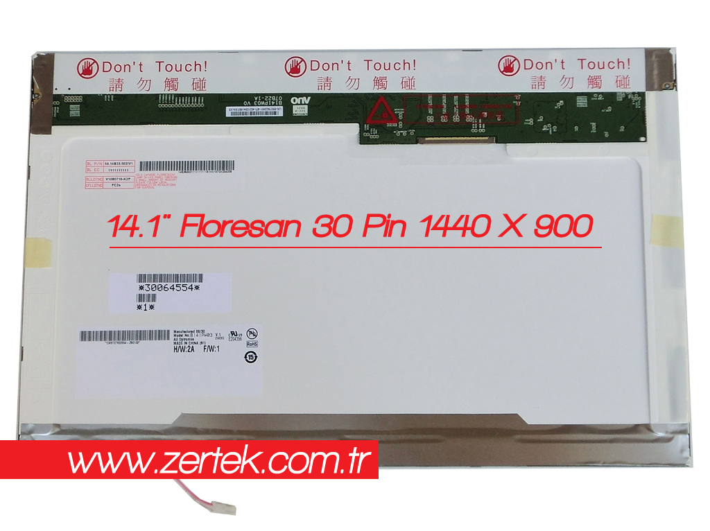 Au Optronics 14.1 30 Pin Led 1440X900 B141PW03 Floresanlı Lcd Panel