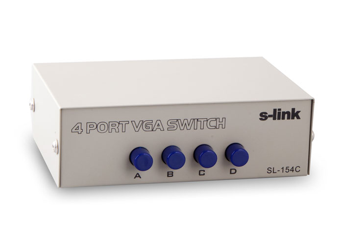 S-link SL-154C 4 Port Vga Switch, Vga Selector, Vga Seçici
