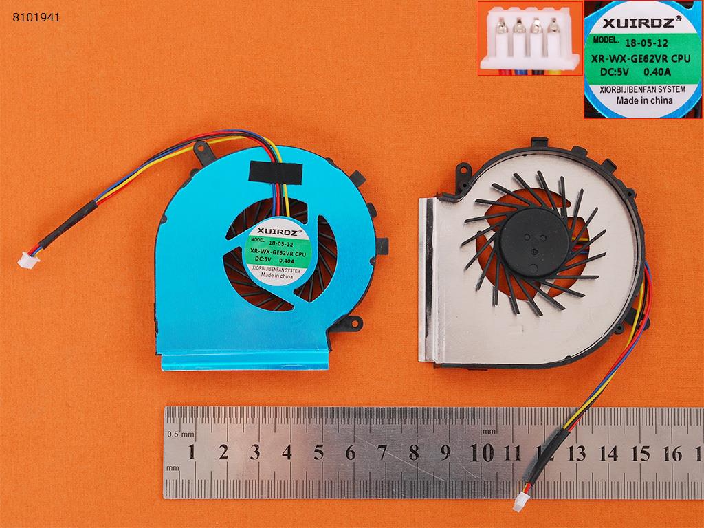 Msi Ge62 Ge72 Pe60 Pe70 Gl62 Ge62vr (4 Pin) Cpu Fan