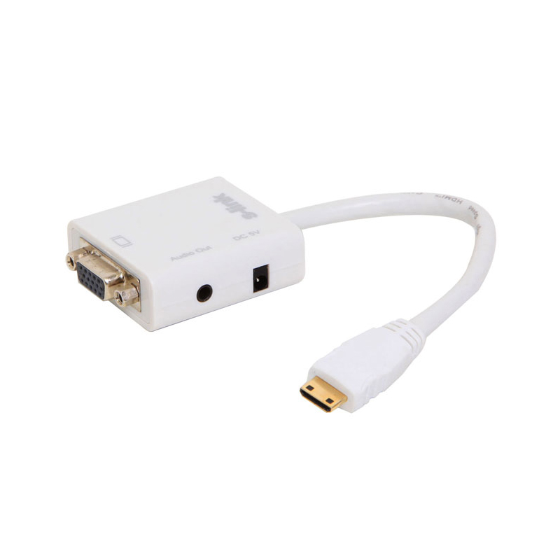 S-link SL-MHVS15 Mini HDMI to VGA+Audio Çevirici