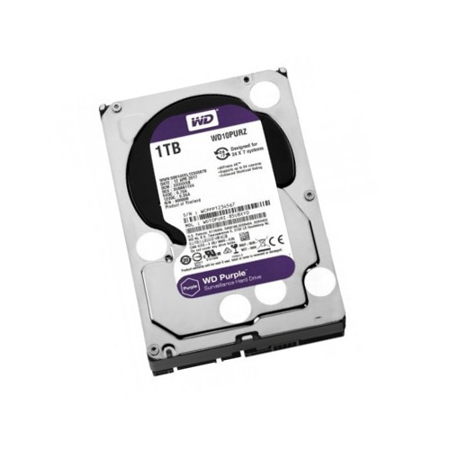 WD Purple 1TB SATA6 3.5  64MB DV Diski WD10PURZ 7/24 Güvenlik