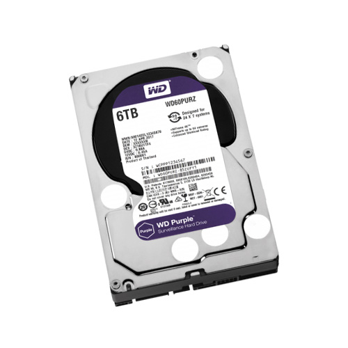 WD Purple 6TB SATA3 3.5 64MB WD62PURZ DV 7/24 Güvenlik Diski