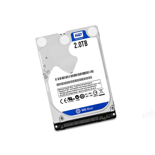WD Blue 2.5 2TB SATA3 5400RPM 128MB Notebook Harddisk WD20SPZX