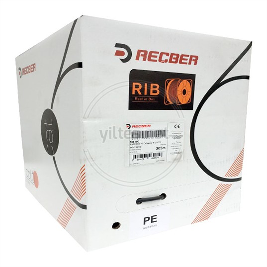 Reçber 506019 Kutu SL400 U23 Cat6 U23 4x2x23AWG U/UTP 305Mt Network Kablosu
