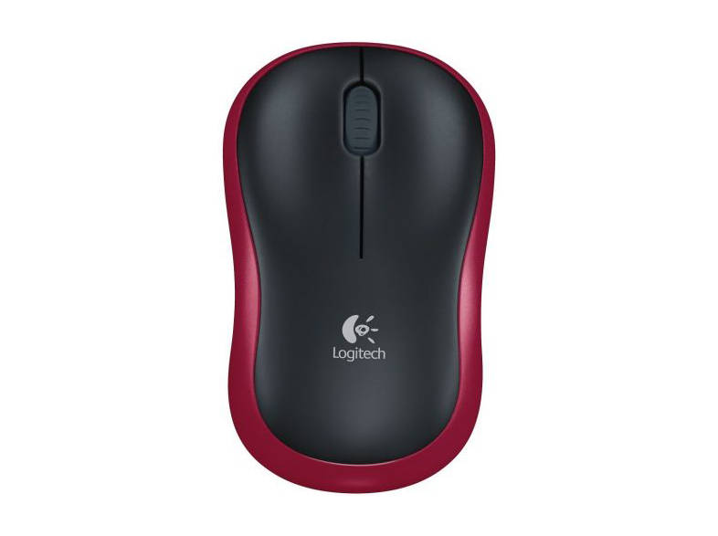 Logitech M185 Kablosuz Mouse Siyah-Kırmızı 910-002237