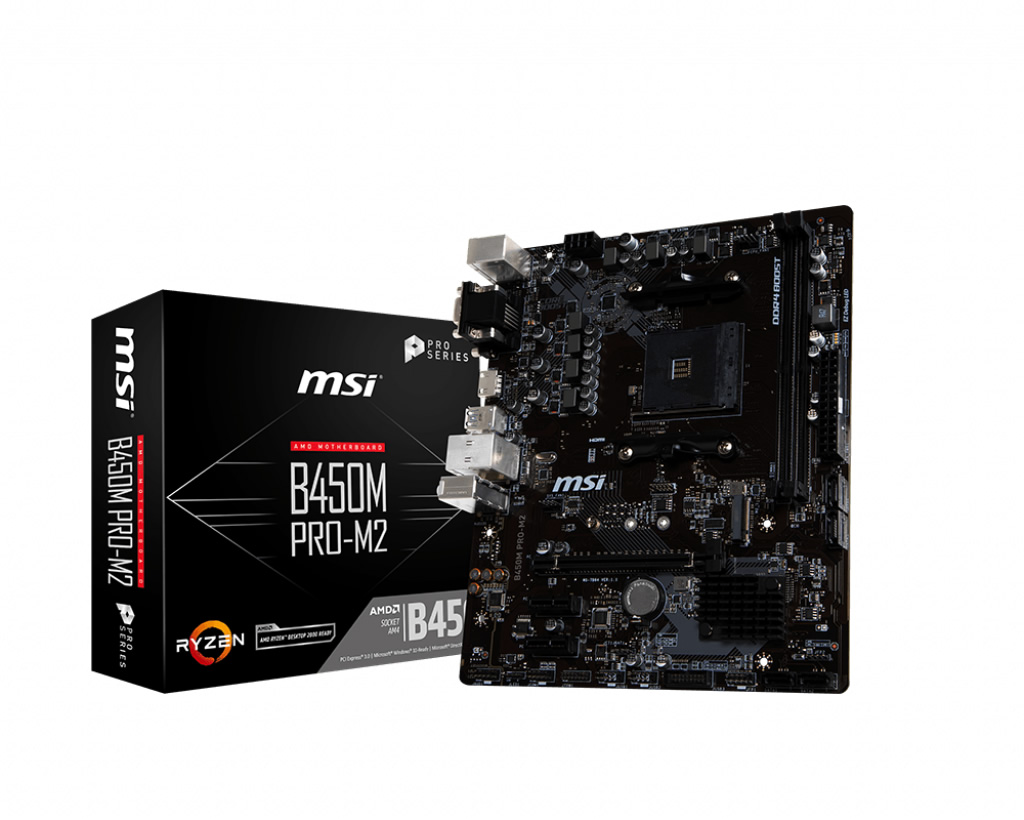 Msi B450M-A Pro Max DDR4 3466(OC)MHz Dvi / Hdmi M.2 Matx AM4