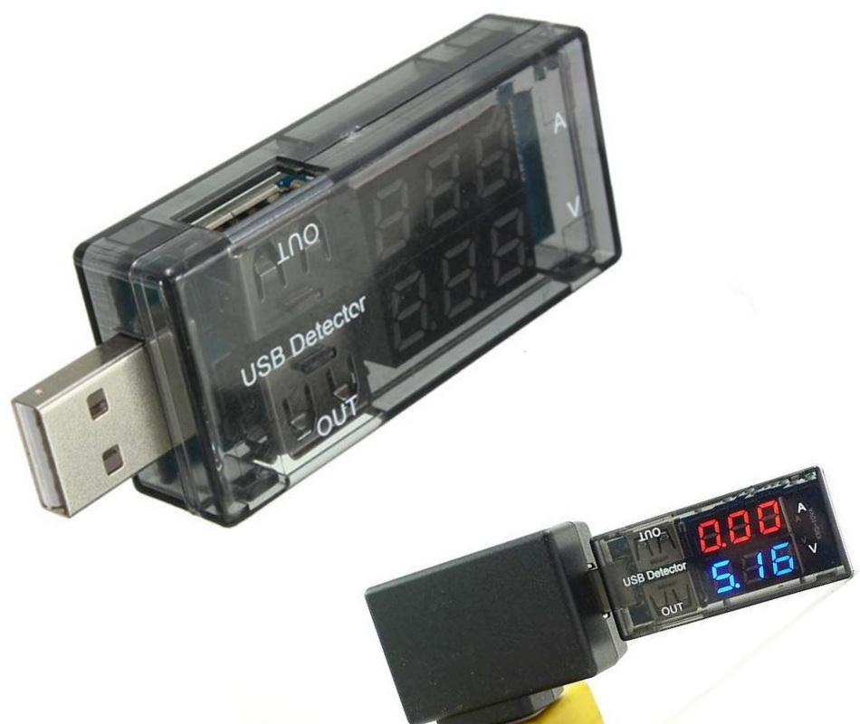 KEWEISI KWS-10VA DİJİTAL USB VOLT / AMPER TESTER