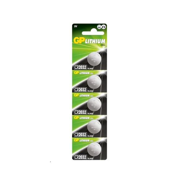 Gp CR2032 Lityum Bios Pil 3V 220mAh 5 Adet Kart