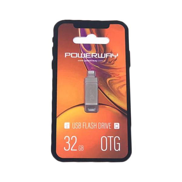 Powerway 32GB OTG Metal Design iPhone Flash Disk