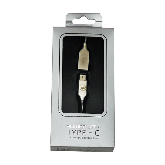Powerway CX03 Type-C Usb 2.0 Şarj Data Kablo