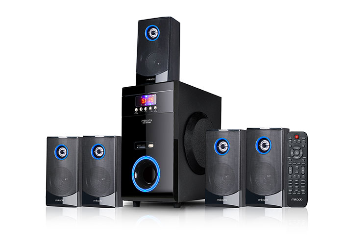 Mikado MD-813BT 5+1 45W Siyah Multimedya FM/BT/SD/USB Speaker Hoparlör