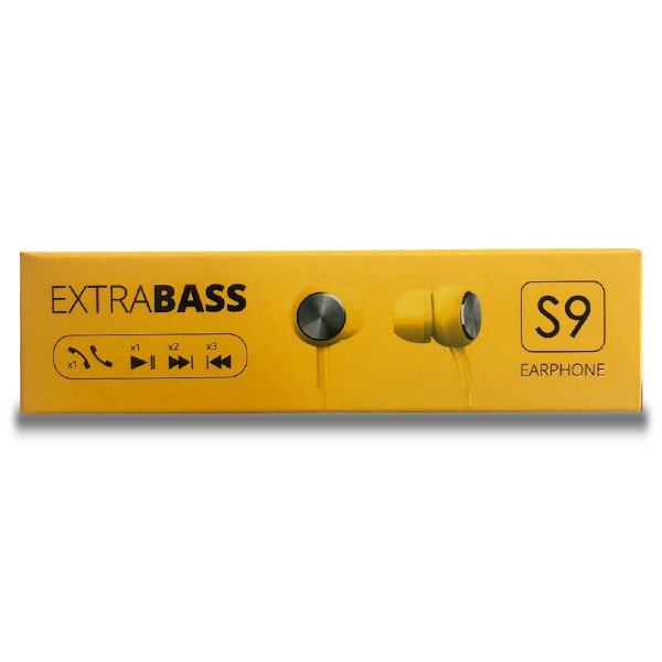 Powerway Extrabass S9 Kulak içi Sarı Kulaklık