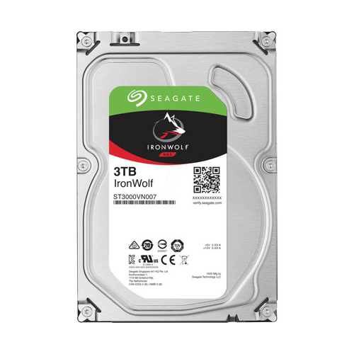 SEAGATE 3.5 IRONWOLF 3TB 5900RPM 64MB SATA3 NAS HDD ST3000VN007